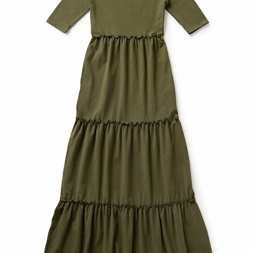 Olive Green Brilliant daydream women’s maxi dress
